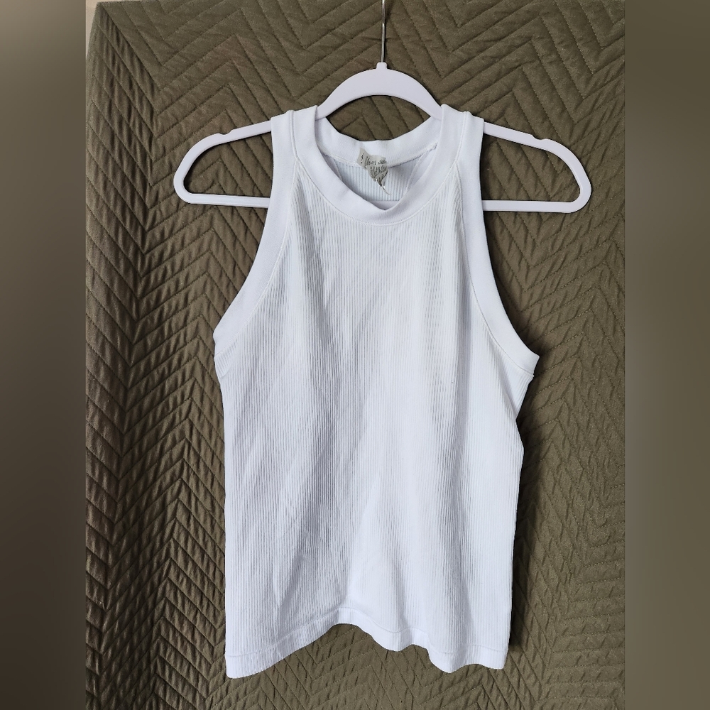 Athleta Renew Racerback Tank White size large
